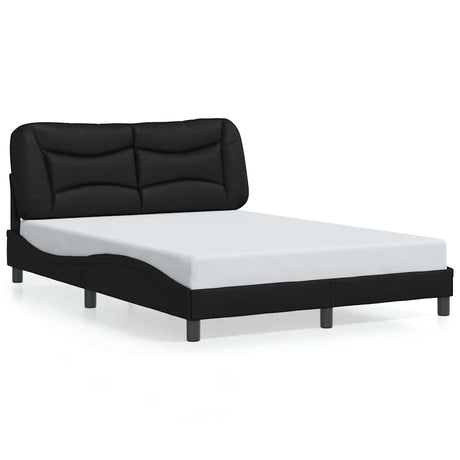 Vidaxl bedframe zonder matras hvar kunstleer zwart 140x200 cm
