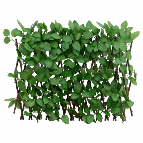 Vidaxl kunstplant klimop op latwerk uittrekbaar 180x30 cm groen