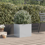 Vidaxl plantenbak 42x40x39 cm gegalvaniseerd staal zilverkleurig