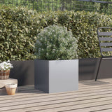 Vidaxl plantenbak 49x47x46 cm gegalvaniseerd staal zilverkleurig