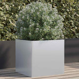 Vidaxl plantenbak 49x47x46 cm gegalvaniseerd staal zilverkleurig