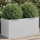 Vidaxl plantenbak 62x30x29 cm gegalvaniseerd staal zilverkleurig
