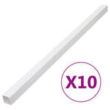 Vidaxl kabelgoot 40x40 mm 10 m pvc