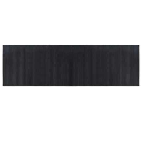 Vidaxl vloerkleed rechthoekig 60x200 cm bamboe zwart