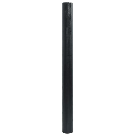 Vidaxl vloerkleed rechthoekig 60x200 cm bamboe zwart