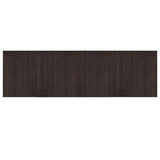 Vidaxl vloerkleed rechthoekig 60x200 cm bamboe donkerbruin