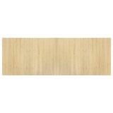 Vidaxl vloerkleed rechthoekig 70x200 cm bamboe lichtnaturel