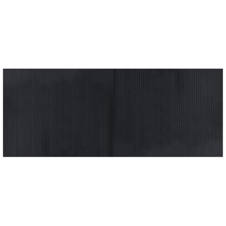 Vidaxl vloerkleed rechthoekig 80x200 cm bamboe zwart