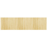 Vidaxl vloerkleed rechthoekig 80x300 cm bamboe lichtnaturel