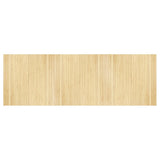 Vidaxl vloerkleed rechthoekig 100x300 cm bamboe lichtnaturel