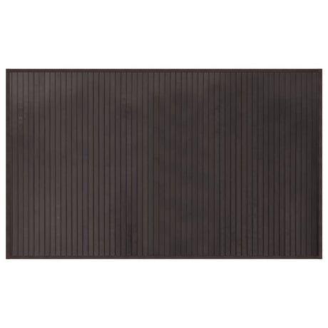 Vidaxl vloerkleed rechthoekig 60x100 cm bamboe donkerbruin