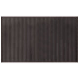 Vidaxl vloerkleed rechthoekig 60x100 cm bamboe donkerbruin