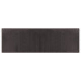 Vidaxl vloerkleed rechthoekig 60x200 cm bamboe donkerbruin