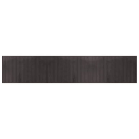 Vidaxl vloerkleed rechthoekig 60x300 cm bamboe donkerbruin