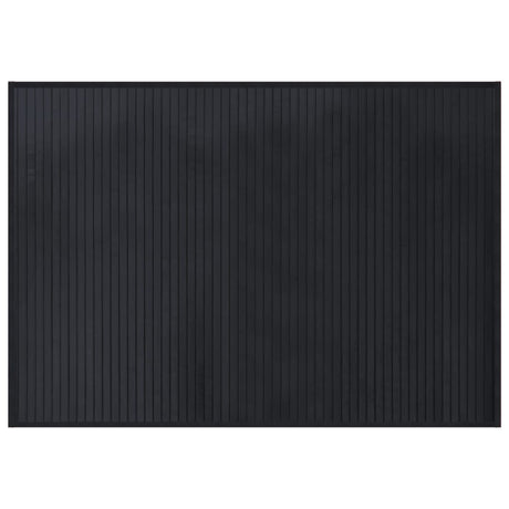 Vidaxl vloerkleed rechthoekig 70x100 cm bamboe zwart