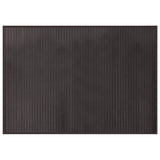 Vidaxl vloerkleed rechthoekig 70x100 cm bamboe donkerbruin