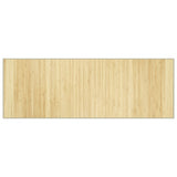 Vidaxl vloerkleed rechthoekig 70x200 cm bamboe lichtnaturel