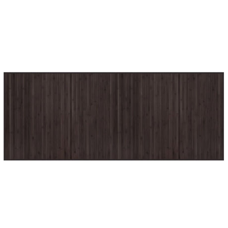 Vidaxl vloerkleed rechthoekig 80x200 cm bamboe donkerbruin