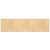 Vidaxl vloerkleed rechthoekig 80x300 cm bamboe lichtnaturel