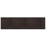 Vidaxl vloerkleed rechthoekig 80x300 cm bamboe donkerbruin