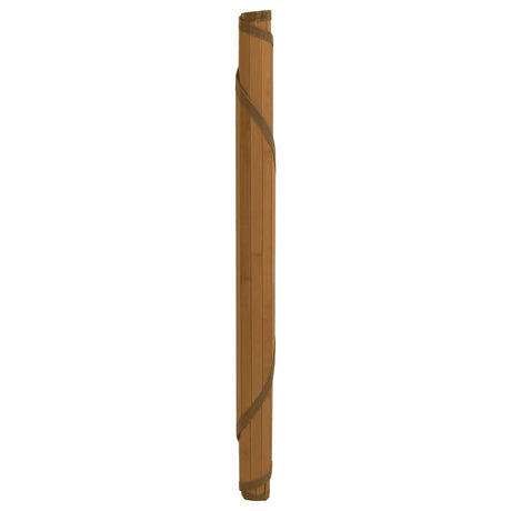 Vidaxl vloerkleed rond 60 cm bamboe bruin