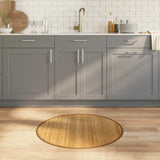 Vidaxl vloerkleed rond 80 cm bamboe naturel