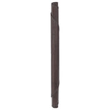 Vidaxl vloerkleed rond 80 cm bamboe donkerbruin