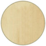 VidaXL Vloerkleed rond 100 cm bamboe lichtnaturel