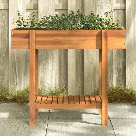 Vidaxl plantenbak verhoogd 90x30x75 cm massief acaciahout