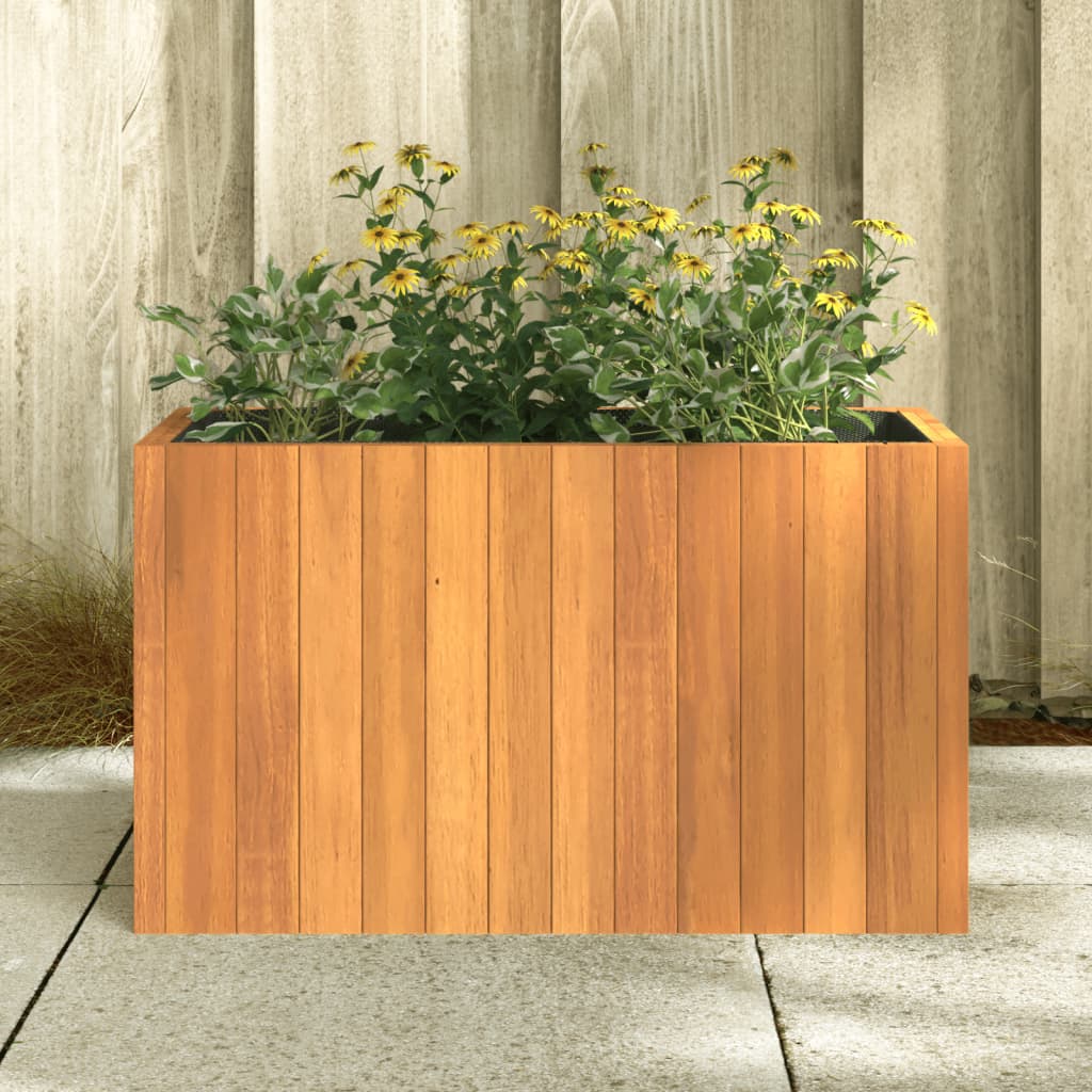 Vidaxl plantenbak 59x27,5x35 cm massief acaciahout