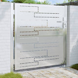 VidaXL Poort 100x100 cm roestvrij staal