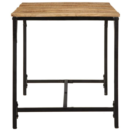 Vidaxl eettafel 140x70x75 cm massief hout ruw mangohout