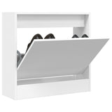 Vidaxl schoenenkast 60x21x57 cm bewerkt hout wit