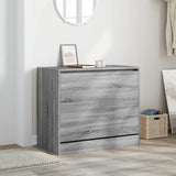 Vidaxl schoenenkast 80x42x69 cm bewerkt hout grijs sonoma eikenkleurig