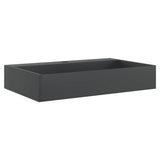 Vidaxl wastafel 60x38x11 cm gegoten mineraal marmer matzwart