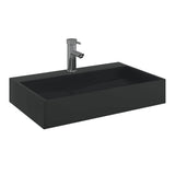 Vidaxl wastafel 60x38x11 cm gegoten mineraal marmer matzwart