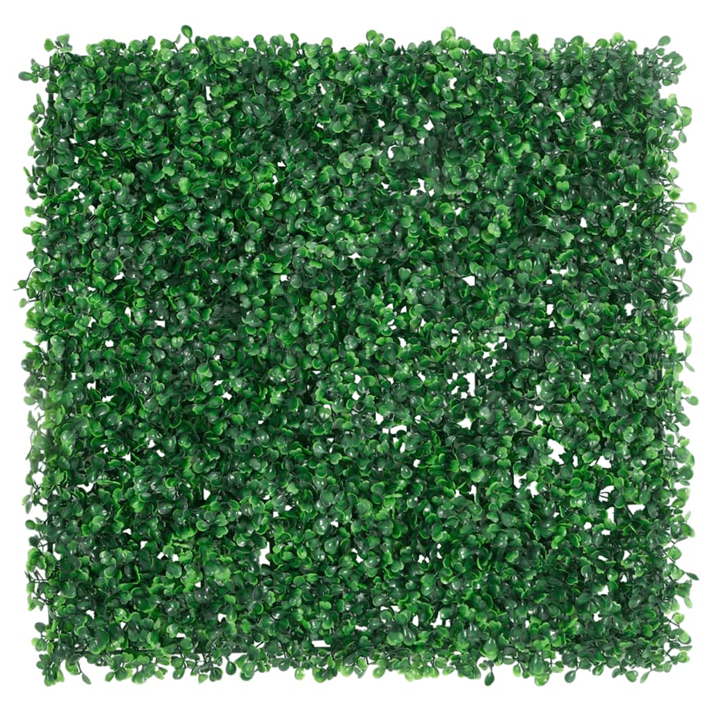 Vidaxl hek met kunstheester 6 st 50x50 cm groen