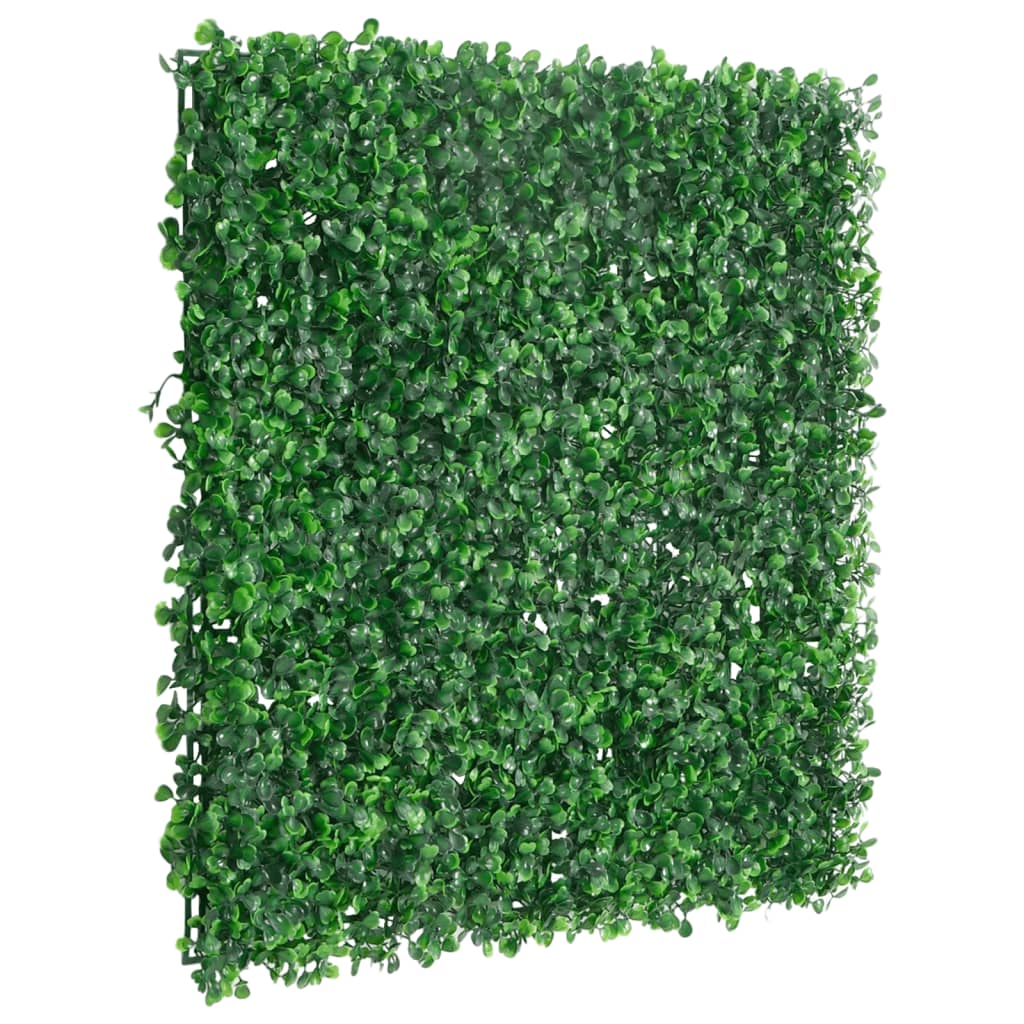 Vidaxl hek met kunstheester 6 st 50x50 cm groen