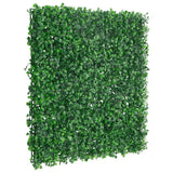 Vidaxl hek met kunstheester 6 st 50x50 cm groen