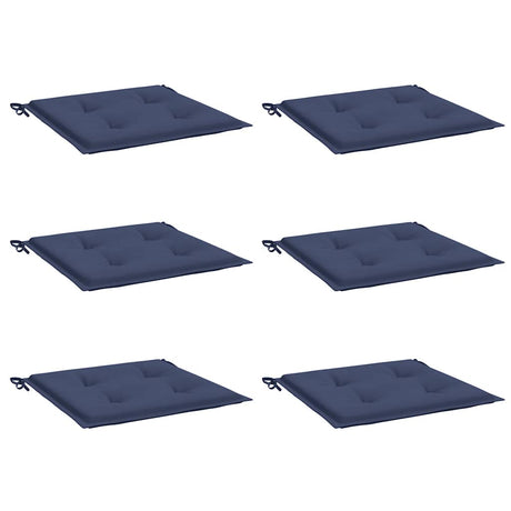 Vidaxl palletkussens 6 st 50x50x4 cm oxford stof marineblauw