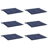 Vidaxl palletkussens 6 st 50x50x4 cm oxford stof marineblauw