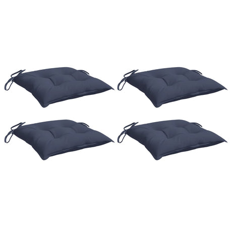 Vidaxl stoelkussens 4 st 50x50x7 cm oxford stof marineblauw