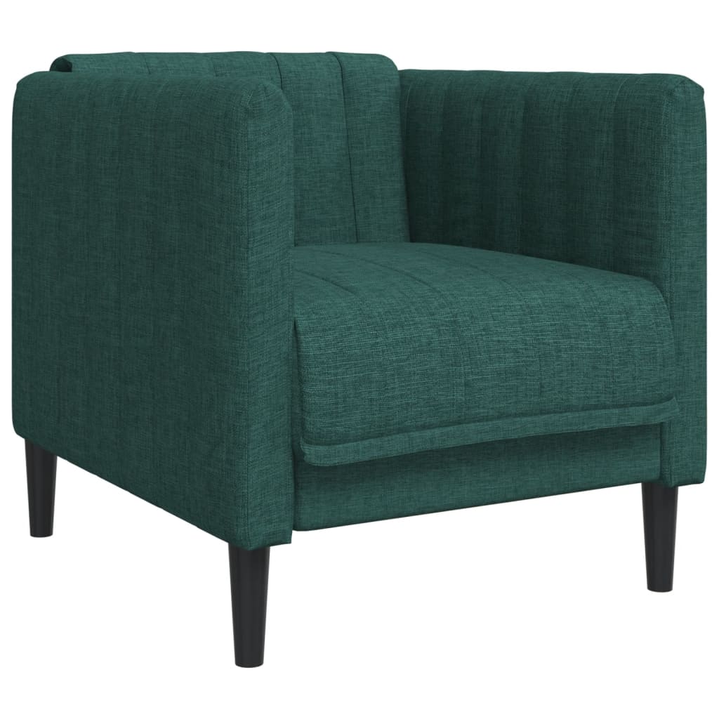 Vidaxl fauteuil stof donkergroen