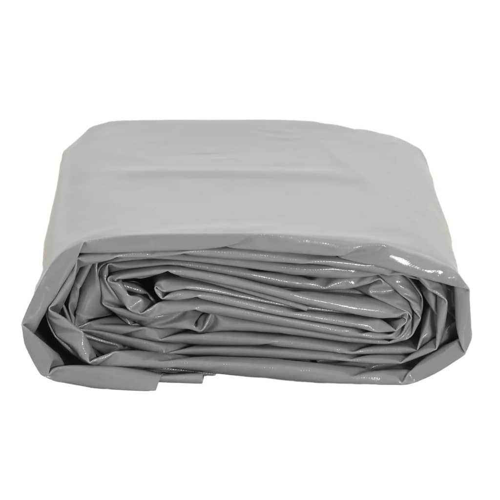 Vidaxl dekzeil 650 g m² 2x3 m grijs