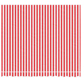 Vidaxl vervangingsdoek voor luifel gestreept 3x2,5 m rood en wit