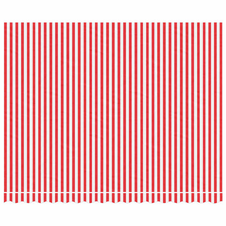 Vidaxl vervangingsdoek voor luifel gestreept 4x3 m rood en wit