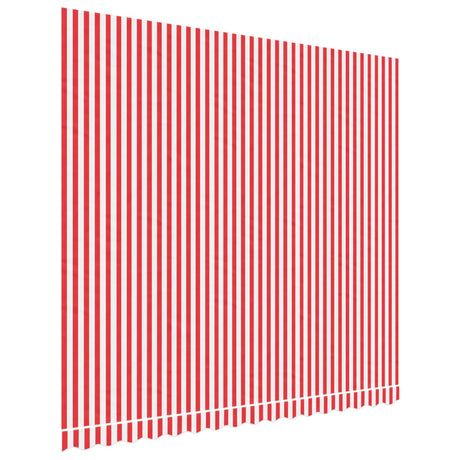 Vidaxl vervangingsdoek voor luifel gestreept 4x3,5 m rood en wit