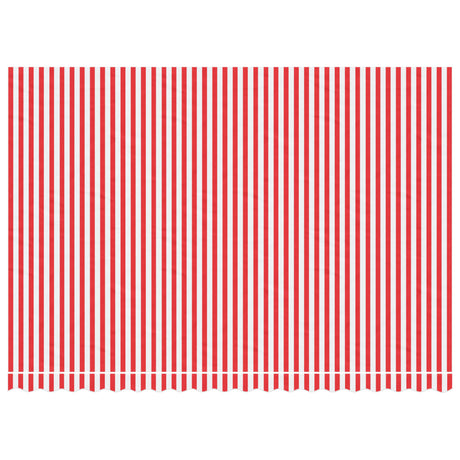 Vidaxl vervangingsdoek voor luifel gestreept 4,5x3 m rood en wit