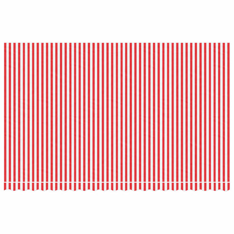 Vidaxl vervangingsdoek voor luifel gestreept 5x3 m rood en wit