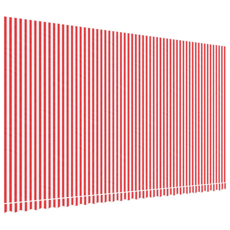 Vidaxl vervangingsdoek voor luifel gestreept 6x3,5 m rood en wit